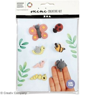 DIY Silk Clay modeling kit - Garden insects