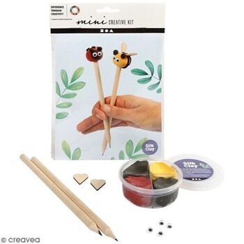 Kit DIY modelage Silk Clay - Crayons coccinelle et abeille 2