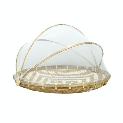 ROUND BAMBOO TRAY PANTRY DIAMETER 45CMXH28CM CANTHO