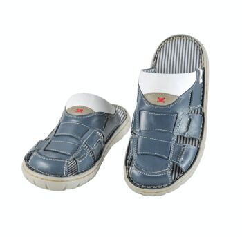 Sandalias de piel para hombre, Sandalias de verano para hombre. 5