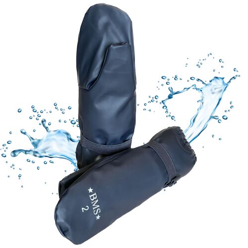 gefütterte Handschuhe - 100% wasserdicht - dunkelblau / marine