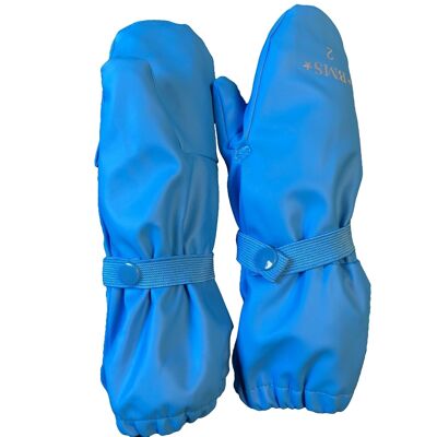 guantes forrados - 100% impermeables - azul claro