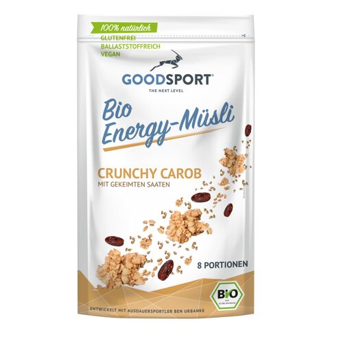 BIO Energy Müsli, Cunchy Carob mit gekeimten Saaten, 400g