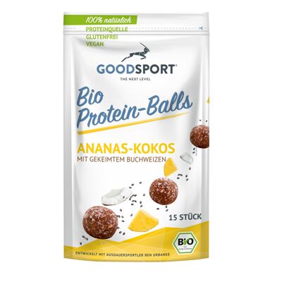 BIO protein balls, pineapple-coconut, with sprouted buckwheat, 105g