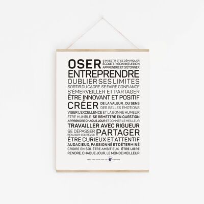 Affiche Oser entreprendre - A2