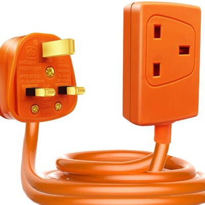 Cable de extensión no conmutado de 1 unidad, 10 m, naranja (KF-ESB-1/10MO)