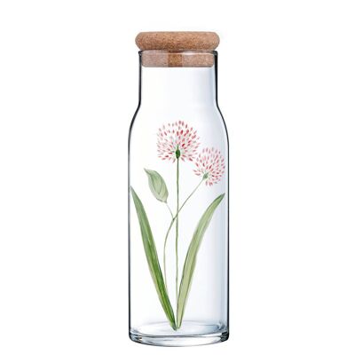 Hand Painted 1L Carafe - Red Cornflower