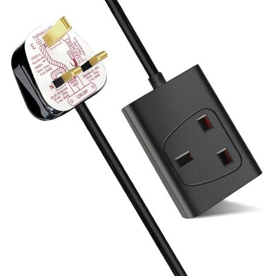 Cable de extensión no conmutado de 1 unidad, 3 m, negro (KF-ESB-1/3MB)