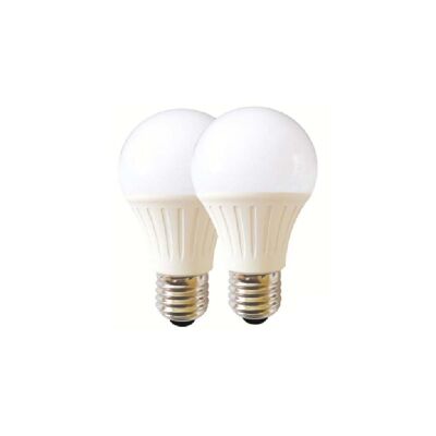 Bombilla LED 7W E27 Cálida (Pack de 2) (Paquete de Papel) (A60PKC7W)