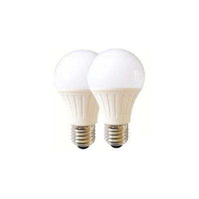 Ampoule LED E27 7W Chaude (Paquet de 2) (Paquet de papier) (A60PKC7W)