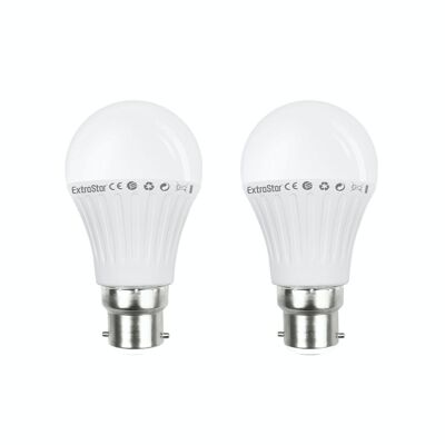 9W B22 LED GLS Light Bulb Daylight (Pack of 2) (Paper Pack) (AGA60PKC9)