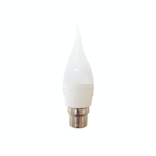 5W B22 LED Candle Bent Tip Light Bulb Daylight (AGF375L)
