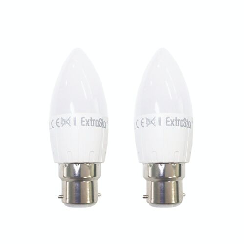5W B22 LED Candle Light Bulb Warm (Pack of 2) (Paper Pack) (AGC37PKC5W)