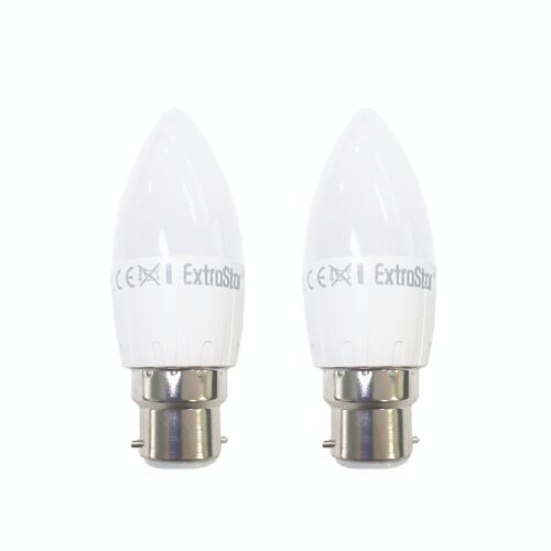 5W B22 LED Candle Light Bulb Warm (Pack of 2) (AGC37PK5W)