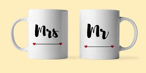 Tasse duo de Mr & Mrs