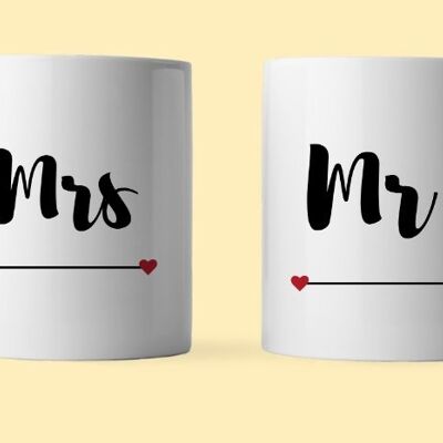 Tasse duo de Mr & Mrs