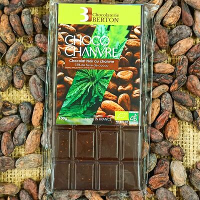 Chocochanvre tablette chocolat 75%