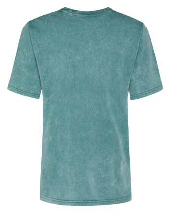 T-Shirt Brodé Dino Bleu Sarcelle 6