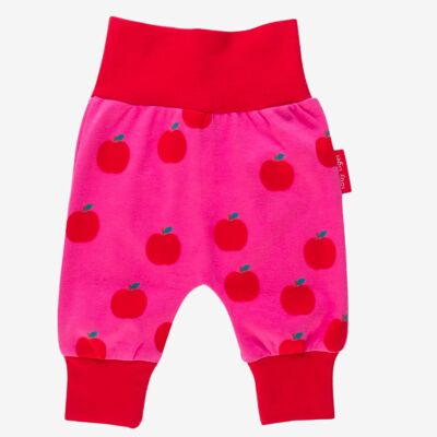 Pantalones de yoga orgánicos con estampado de manzanas