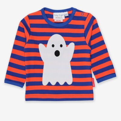 T-shirt bio à appliqués fantômes d'Halloween