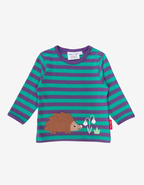 Organic Hedgehog Applique T-Shirt