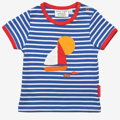 Organic Sailboat Applique T-Shirt