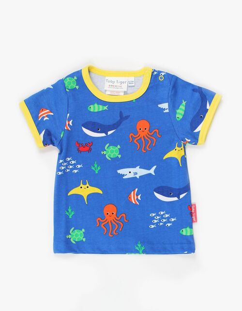 Organic Sealife Print T-Shirt