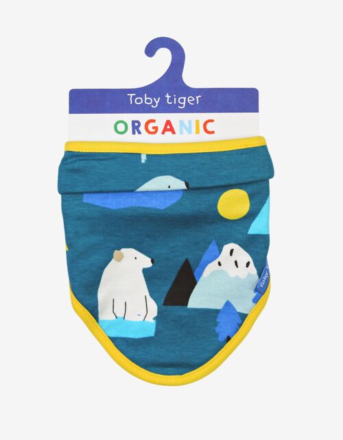 Organic Arctic Print Dribble Bib