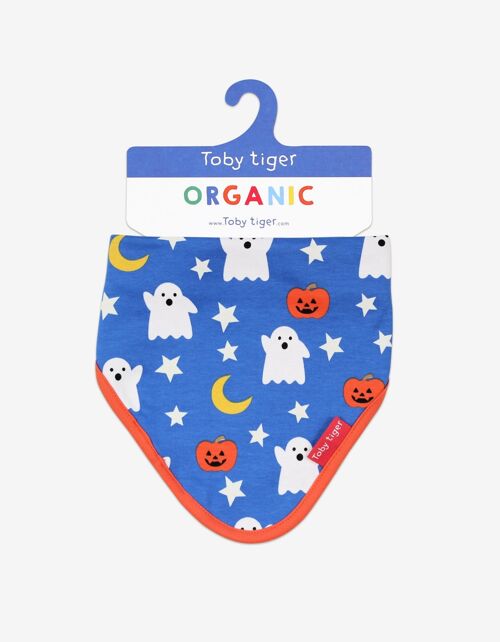 Organic Halloween Print Dribble Bib