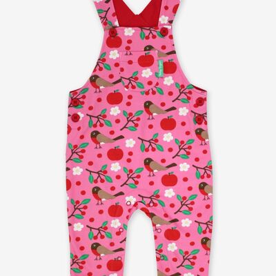 Organic Robin Print Dungarees