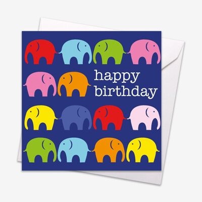 Carte d'anniversaire multi Elly