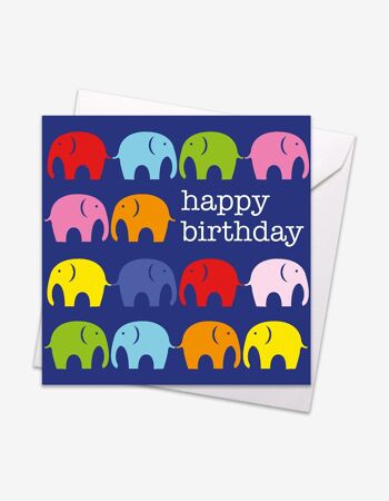 Carte d'anniversaire multi Elly