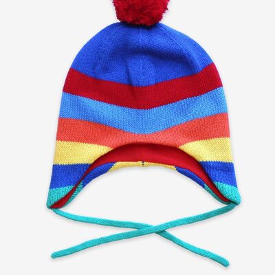 Multi Stripe Knitted Hat