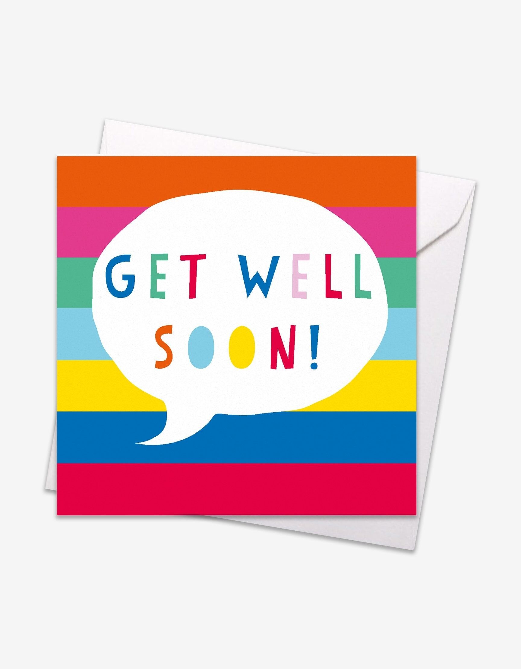 Buy wholesale Get Well Soon Speech Bubble Card