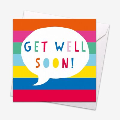 Get Well Soon Speech Bubble Card