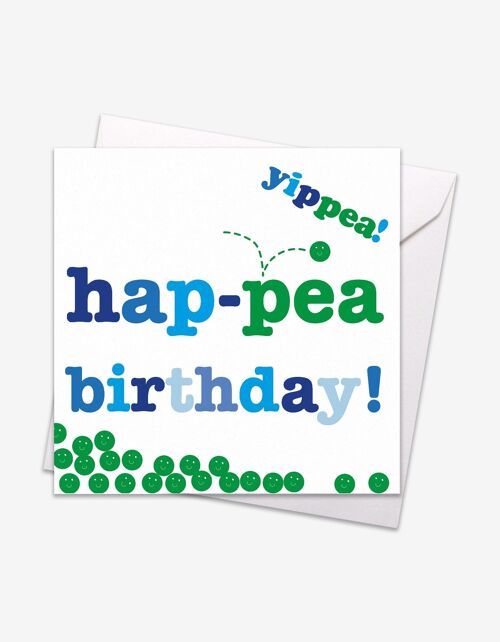 Hap-pea Birthday Card