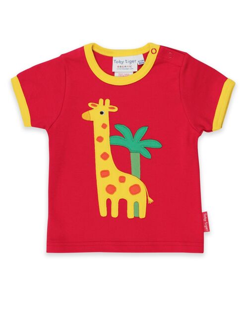 Organic Giraffe Applique T-Shirt