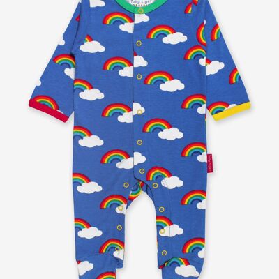 Organic Rainbow Print Babygrow