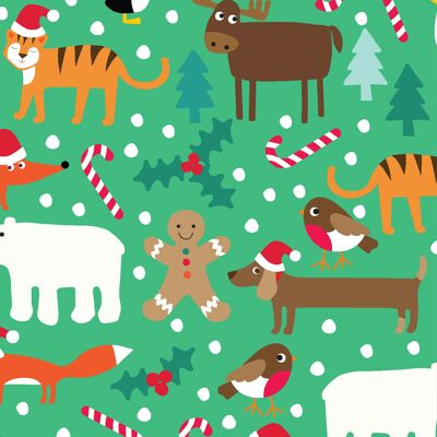Christmas Character Wrapping Paper