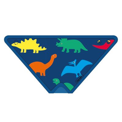 Bio-Dribbel-Lätzchen mit Regenbogen-Dinosaurier-Print