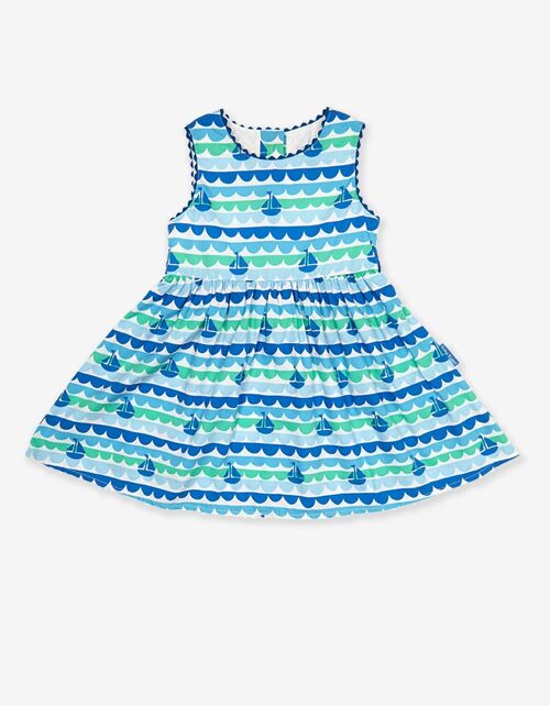 Boat Print Party Dress