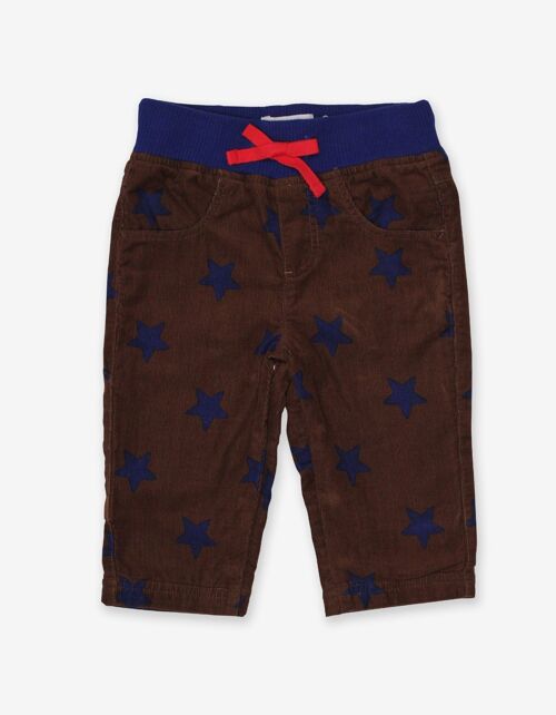 Brown Star Cord Baby Trousers