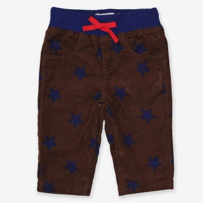 Brown Star Cord Baby Trousers