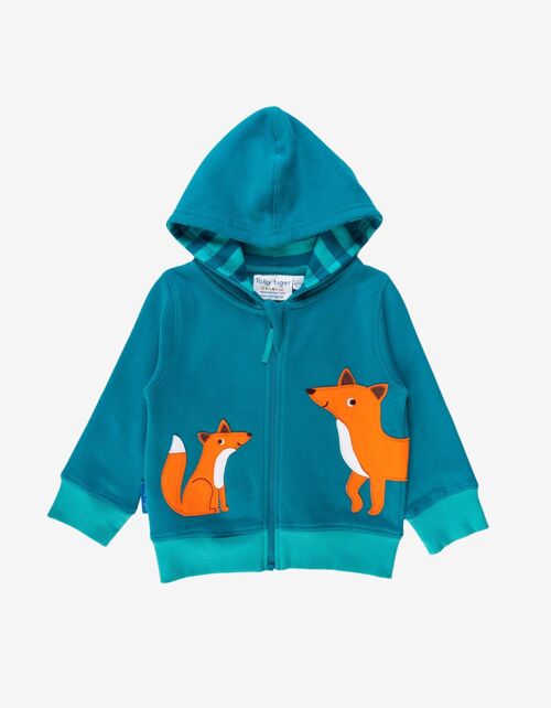 Organic Fox Applique Hoodie