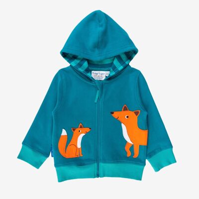 Organic Fox Applique Hoodie