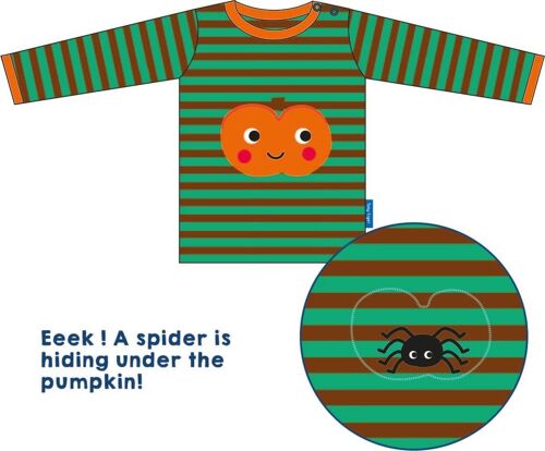 Organic Pumpkin Applique T-Shirt (lift-the-flap)
