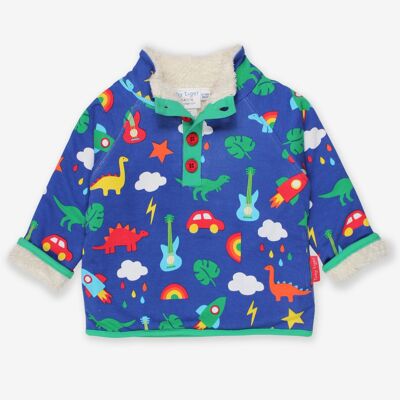 Organic Playtime Mix-Up Print Cosy Fleece Sweatshirt