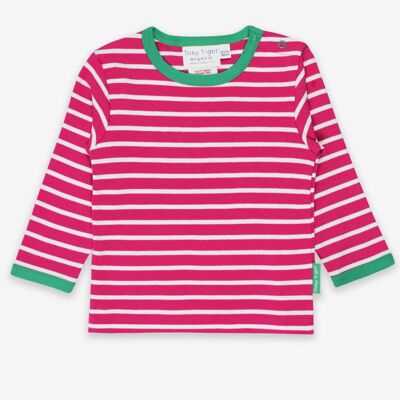 Organic Pink Breton T-Shirt