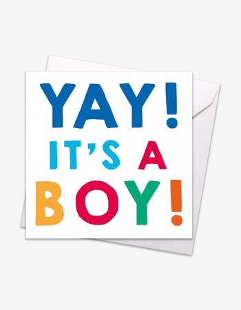 Yay Boy bébé carte