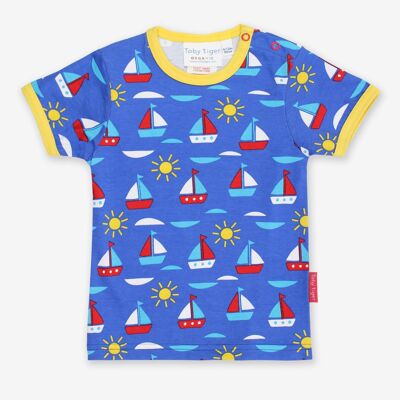 Organic Boat Print T-Shirt
